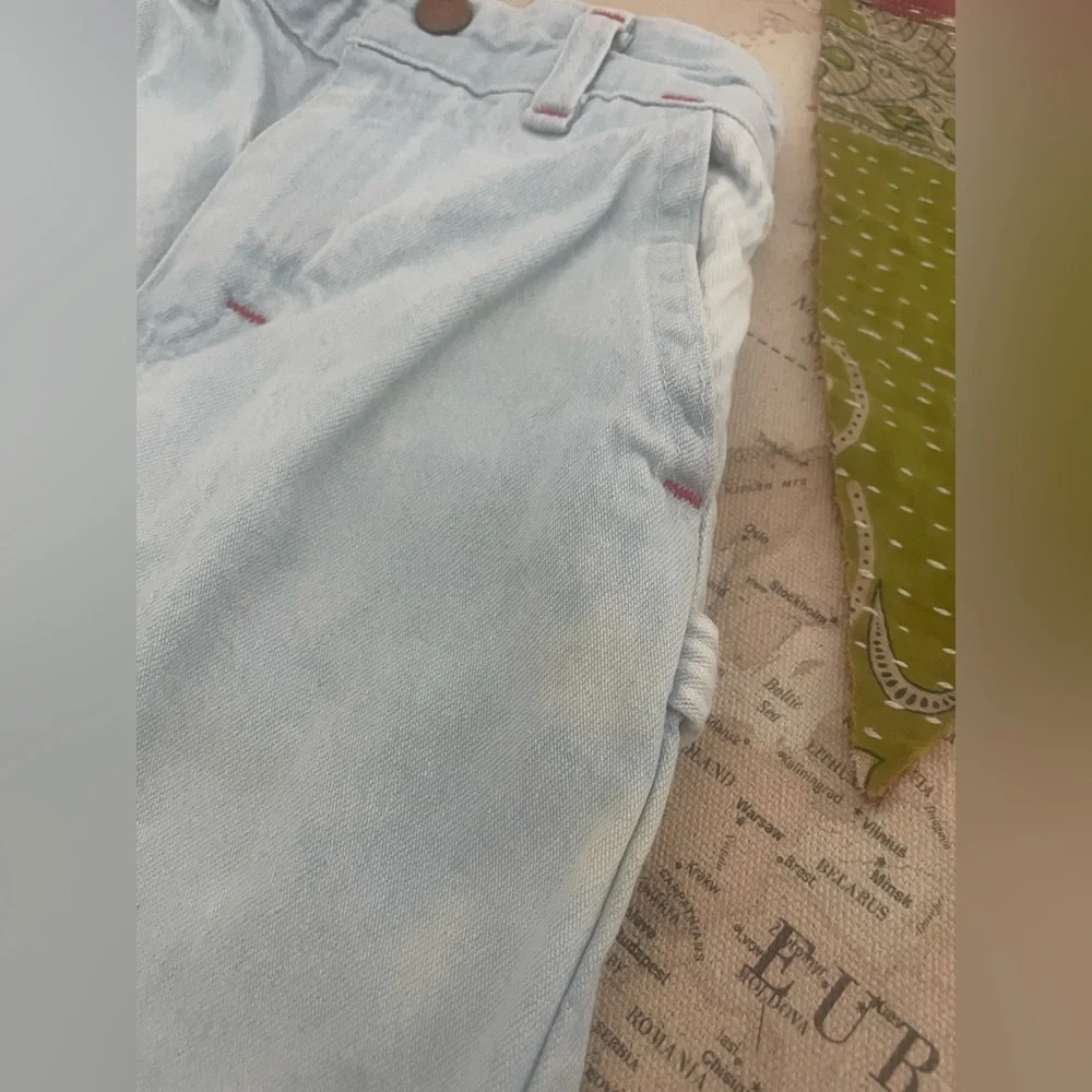 Oshkosh B’gosh Vintage Made in USA Light Blue Denim Pant Size 2